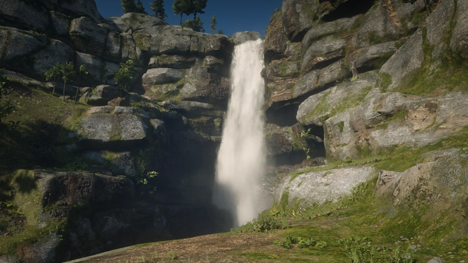 red dead redemption waterfall