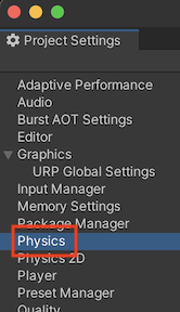 open physics settings