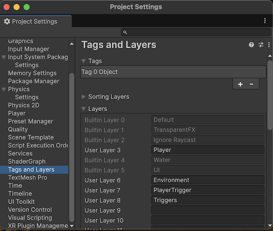 open tags and layers