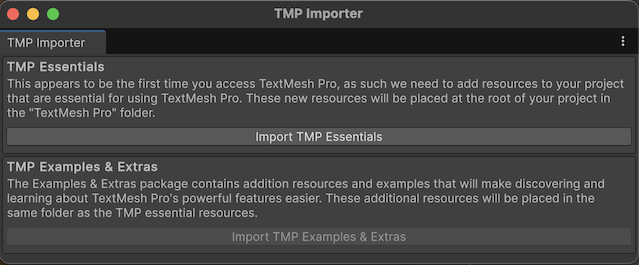 import text mesh pro essentials